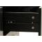 Kommode HWC-O39, Highboard Schrank, 6 Schubladen Melamin MDF 80x120x44cm ~ Holzoptik schwarz