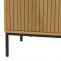 Sideboard HWC-O39, Kommode Schrank Anrichte, 3 Schubladen 2 Tren, Holz Melamin 80x130x42cm ~ natur