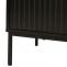 Sideboard HWC-O39, Kommode Schrank Anrichte, 3 Schubladen 2 Tren, Holz Melamin 80x130x42cm ~ Holzoptik schwarz