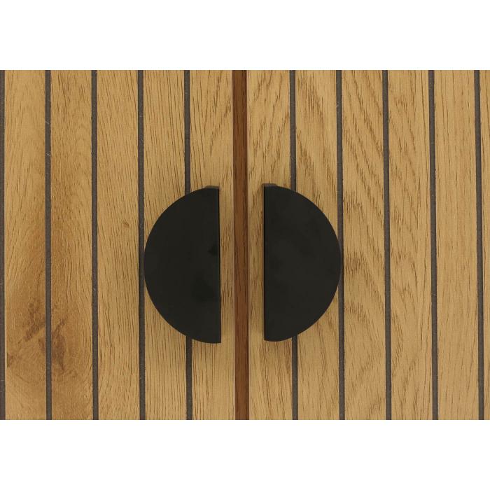TV-Rack HWC-O39, TV-Board Fernsehtisch Lowboard TV-Schrank Kommode, Melamin MDF 56x150x40 ~ natur