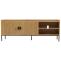 TV-Rack HWC-O39, TV-Board Fernsehtisch Lowboard TV-Schrank Kommode, Melamin MDF 56x150x40 ~ natur