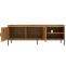TV-Rack HWC-O39, TV-Board Fernsehtisch Lowboard TV-Schrank Kommode, Melamin MDF 56x150x40 ~ natur