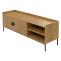 TV-Rack HWC-O39, TV-Board Fernsehtisch Lowboard TV-Schrank Kommode, Melamin MDF 56x150x40 ~ natur