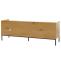 TV-Rack HWC-O39, TV-Board Fernsehtisch Lowboard TV-Schrank Kommode, Melamin MDF 56x150x40 ~ natur