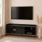 Stimmungsfotos vor ansprechendem Ambiente fr Produkt TV-Rack HWC-O39, TV-Board Fernsehtisch Lowboard TV-Schrank Kommode, Melamin MDF 56x150x40 ~ Holzoptik schwarz