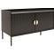 TV-Rack HWC-O39, TV-Board Fernsehtisch Lowboard TV-Schrank Kommode, Melamin MDF 56x150x40 ~ Holzoptik schwarz