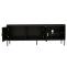 TV-Rack HWC-O39, TV-Board Fernsehtisch Lowboard TV-Schrank Kommode, Melamin MDF 56x150x40 ~ Holzoptik schwarz