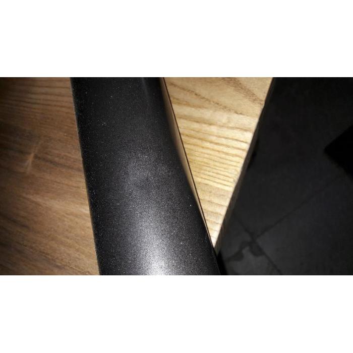 B-Ware (Kratzer/Platte defekt SK4) | Bistrotisch HWC-H10, Bartisch, Gastro Metall Ulme Massivholz 70x70cm ~ hellbraun