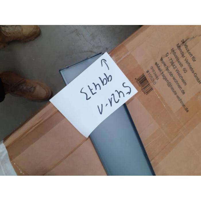 Defekte Ware (Verbogen SK3) | Rollcontainer HWC-L49, Schrank Aktenschrank, Metall 115x40x41cm 8 Schubladen ~ dunkelgrau
