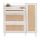 Rattan-Schuhkipper HWC-M37, Schuhregal Schuhschrank, 3 Kippfcher 2 Regalbden 127x120x24cm Holz Melamin ~ wei