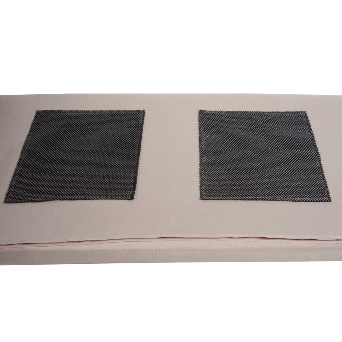Kissen fr Sitzbank, Bankauflage Sitzkissen Polsterauflage Sitzpolster waschbar, Stoff/Textil 213x64cm ~ hellbraun