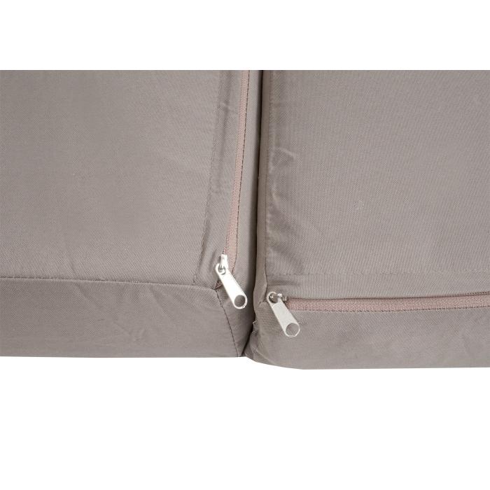 Kissen fr Sitzbank, Bankauflage Sitzkissen Polsterauflage Sitzpolster waschbar, Stoff/Textil 213x64cm ~ hellbraun