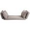 Kissen fr Sitzbank, Bankauflage Sitzkissen Polsterauflage Sitzpolster waschbar, Stoff/Textil 213x64cm ~ hellbraun