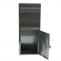 B-Ware Paketkasten HWC-L57, Paketbox Briefkasten Paketstation, Metall 102x41x38cm ~ verzinkt anthrazit-wei