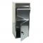 B-Ware Paketkasten HWC-L57, Paketbox Briefkasten Paketstation, Metall 102x41x38cm ~ verzinkt anthrazit-wei
