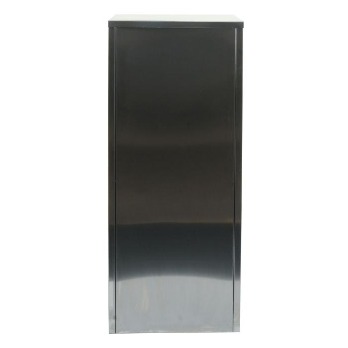 B-Ware Paketkasten HWC-L57, Paketbox Briefkasten Paketstation, Metall 102x41x38cm ~ verzinkt anthrazit-wei