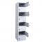 Schliefachschrank HWC-L61, Aktenschrank Broschrank Mehrzweckschrank, abschliebar Metall 180x38x42cm ~ grau