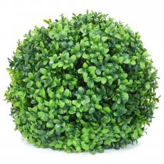 Künstlicher Busch HWC-L77, Buchskugel Dekopflanze Buchsbaumkugel Kunstpflanze Buxus, Outdoor Ø 35cm ~ grün