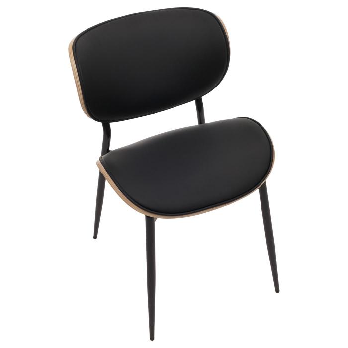6er-Set Esszimmerstuhl HWC-O45, Stuhl, Bugholz Kunstleder 280g/m ko-Tex FSC ~ natur, schwarz