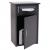 Paketkasten HWC-O51, Paketbox Paketfach Paketstation Briefkasten 2 Fcher, Stahl 78x49x38cm ~ dunkelgrau