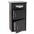 Paketkasten HWC-O51, Paketbox Paketfach Paketstation Briefkasten 3 Fcher, Stahl 89x49x38cm ~ dunkelgrau