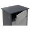 Paketkasten HWC-O51, Paketbox Paketfach Paketstation Briefkasten 3 Fcher, Stahl 89x49x38cm ~ dunkelgrau/hellgrau