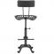 Barhocker HWC-N26, Barstuhl Tresenhocker, hhenverstellbar drehbar Fuablage Industrial Metall ~ schwarz-silber