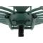 Barhocker HWC-N26, Barstuhl Tresenhocker, hhenverstellbar drehbar Fuablage Industrial Metall ~ grn