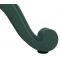 Barhocker HWC-N26, Barstuhl Tresenhocker, hhenverstellbar drehbar Fuablage Industrial Metall ~ grn