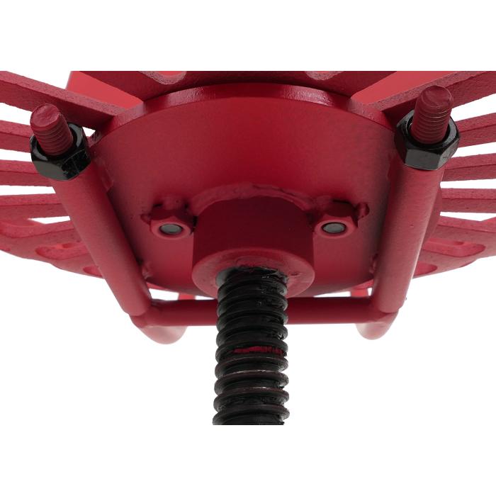 Barhocker HWC-N26, Barstuhl Tresenhocker, hhenverstellbar drehbar Fuablage Industrial Metall ~ rot