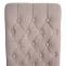 2er-Set Esszimmerstuhl HWC-O66, Kchenstuhl Polsterstuhl, Chesterfield Nieten Stoff/Textil ~ beige