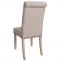 2er-Set Esszimmerstuhl HWC-O66, Kchenstuhl Polsterstuhl, Chesterfield Nieten Stoff/Textil ~ beige
