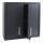 Hängeschrank HWC-O52, Wandschrank Lagerschrank Bücherschrank, abschließbar Stahl 77x77x31cm ~ dunkelgrau Hängeschrank HWC-O52, Wandschrank Lagerschrank Bücherschrank, abschließbar Stahl 77x77x31cm ~ dunkelgrau