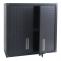 Hngeschrank HWC-O52, Wandschrank Lagerschrank Bcherschrank, abschliebar Stahl 77x77x31cm ~ dunkelgrau