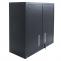 Hngeschrank HWC-O52, Wandschrank Lagerschrank Bcherschrank, abschliebar Stahl 77x77x31cm ~ dunkelgrau