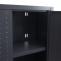 Hngeschrank HWC-O52, Wandschrank Lagerschrank Bcherschrank, abschliebar Stahl 77x77x31cm ~ dunkelgrau