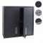 Hngeschrank HWC-O52, Wandschrank Lagerschrank Bcherschrank, abschliebar Stahl 77x77x31cm ~ dunkelgrau