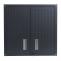 Hngeschrank HWC-O52, Wandschrank Lagerschrank Bcherschrank, abschliebar Stahl 77x77x31cm ~ dunkelgrau