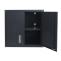 Hngeschrank HWC-O52, Wandschrank Lagerschrank Bcherschrank, abschliebar Stahl 77x77x31cm ~ dunkelgrau