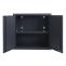 Hngeschrank HWC-O52, Wandschrank Lagerschrank Bcherschrank, abschliebar Stahl 77x77x31cm ~ dunkelgrau