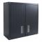 Hngeschrank HWC-O52, Wandschrank Lagerschrank Bcherschrank, abschliebar Stahl 77x77x31cm ~ dunkelgrau