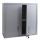 Hängeschrank HWC-O52, Wandschrank Lagerschrank Bücherschrank, abschließbar Stahl 77x77x31cm ~ hellgrau Hängeschrank HWC-O52, Wandschrank Lagerschrank Bücherschrank, abschließbar Stahl 77x77x31cm ~ hellgrau