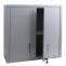 Hngeschrank HWC-O52, Wandschrank Lagerschrank Bcherschrank, abschliebar Stahl 77x77x31cm ~ hellgrau