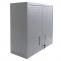 Hngeschrank HWC-O52, Wandschrank Lagerschrank Bcherschrank, abschliebar Stahl 77x77x31cm ~ hellgrau