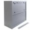 Hngeschrank HWC-O52, Wandschrank Lagerschrank Bcherschrank, abschliebar Stahl 77x77x31cm ~ hellgrau