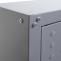 Hngeschrank HWC-O52, Wandschrank Lagerschrank Bcherschrank, abschliebar Stahl 77x77x31cm ~ hellgrau