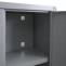 Hngeschrank HWC-O52, Wandschrank Lagerschrank Bcherschrank, abschliebar Stahl 77x77x31cm ~ hellgrau