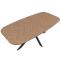 Esszimmertisch HWC-O56, Tisch Esstisch, MDF Metall 200x100cm ~ helle Eiche-Optik