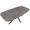 Esszimmertisch HWC-O56, Tisch Esstisch, MDF Metall 200x100cm ~ graue Stein-Optik