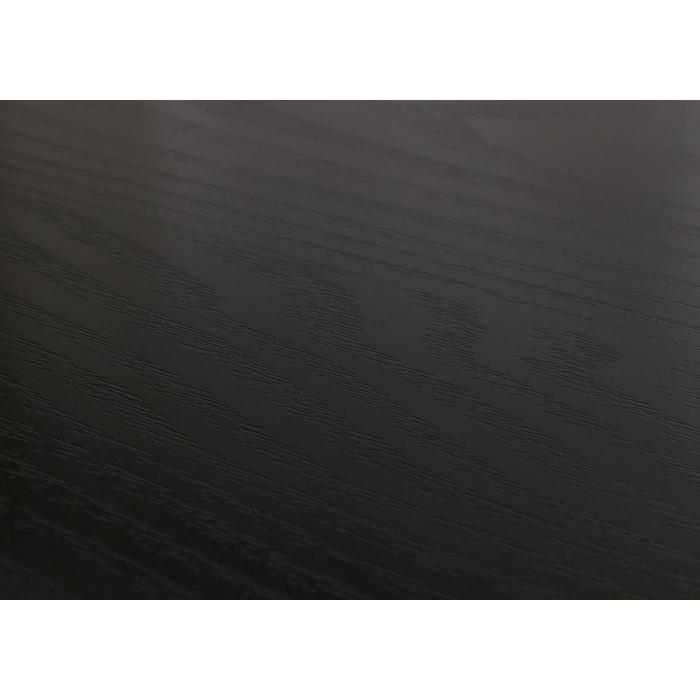Esszimmertisch HWC-O57, Ausziehtisch Esstisch, Eisen MDF ausziehbar 160-200x90cm ~ Stein-Optik schwarz